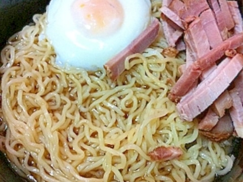 インスタントラーメンで冷やしラーメン